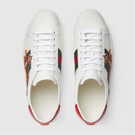 gucci sneaker ace tiger|gucci tiger head slides.